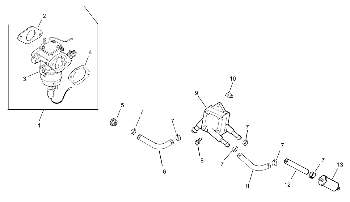 Fuel System Assembly Kohler CV23S PS75560