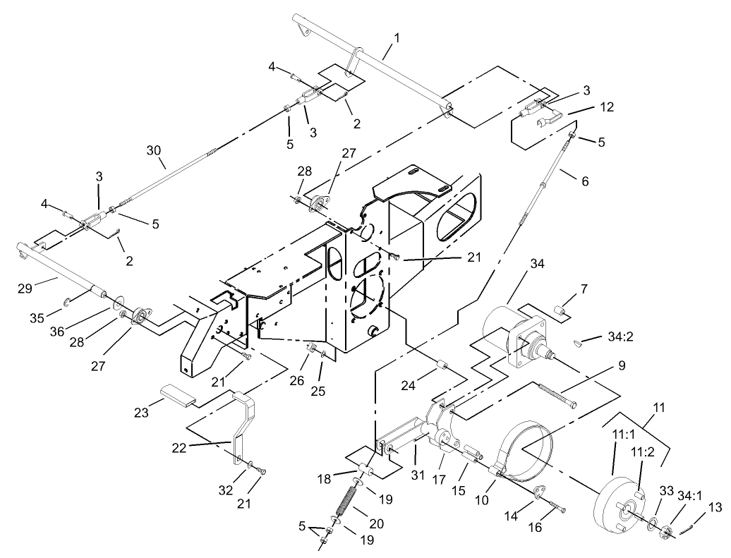 Parking Brake System Assembly