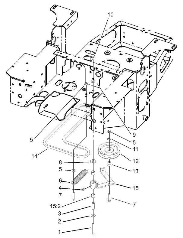 Pump, Idler and Belt Assembly