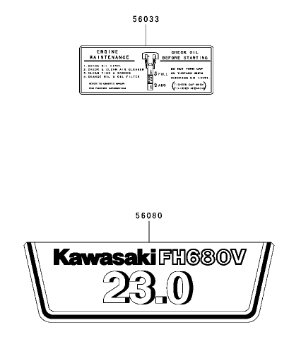 Decal Assembly  Kawasaki FH680V-AS21