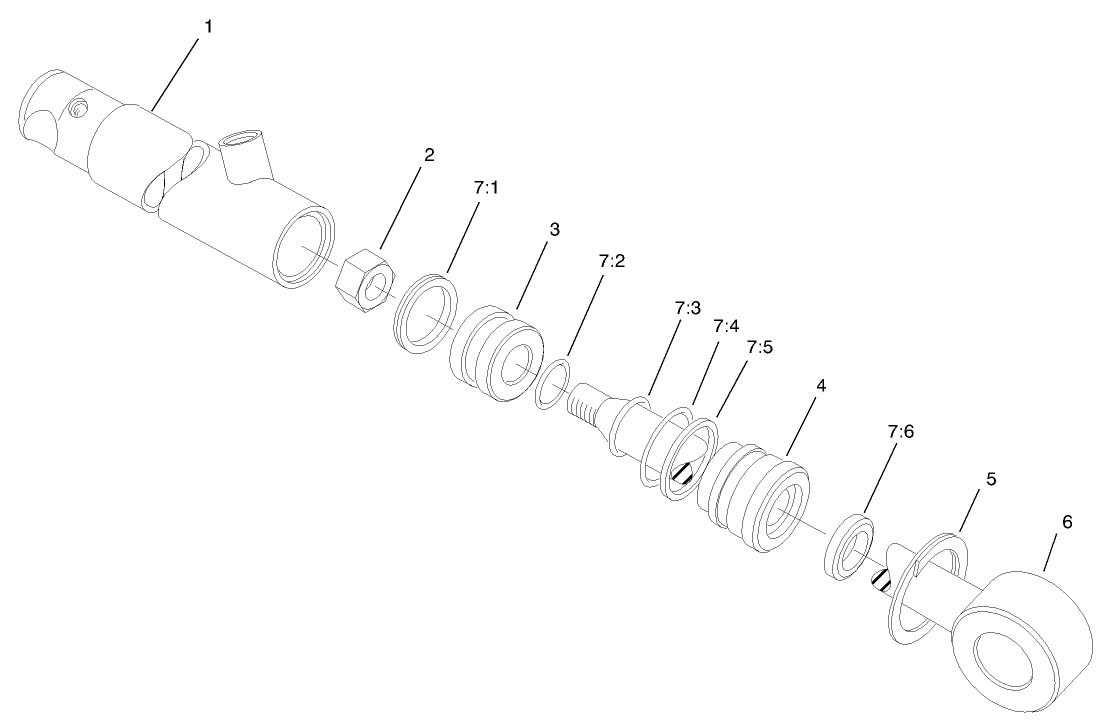 Hydraulic Cylinder Assembly No. 83-7000