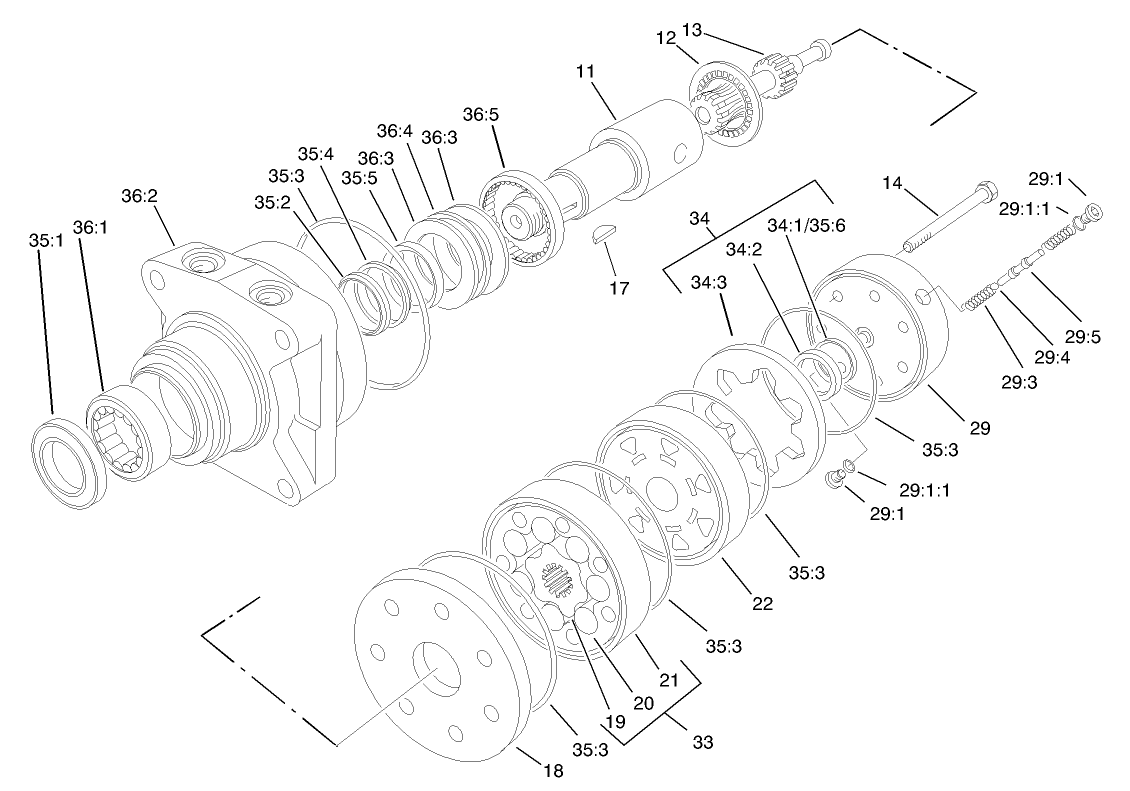 Hydraulic Motor Assembly No. 98-0959