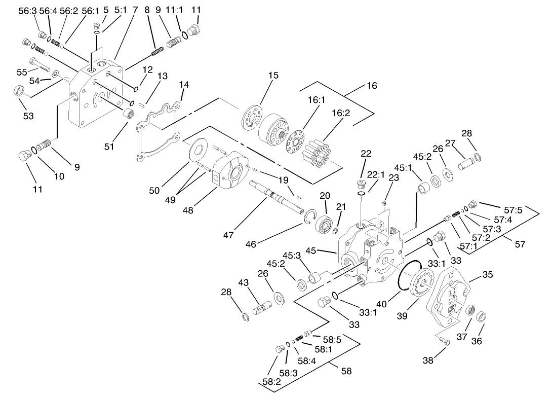 Hydraulic Pump Assembly No. 95-5842