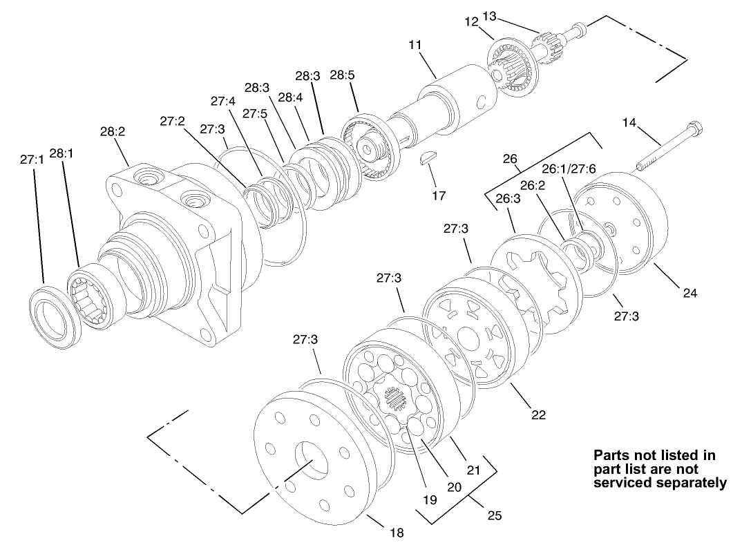Hydraulic Motor Assembly No. 98-0958
