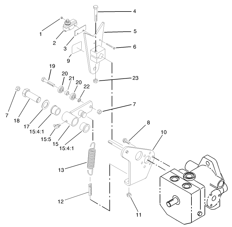 Pump Control Lever Assembly
