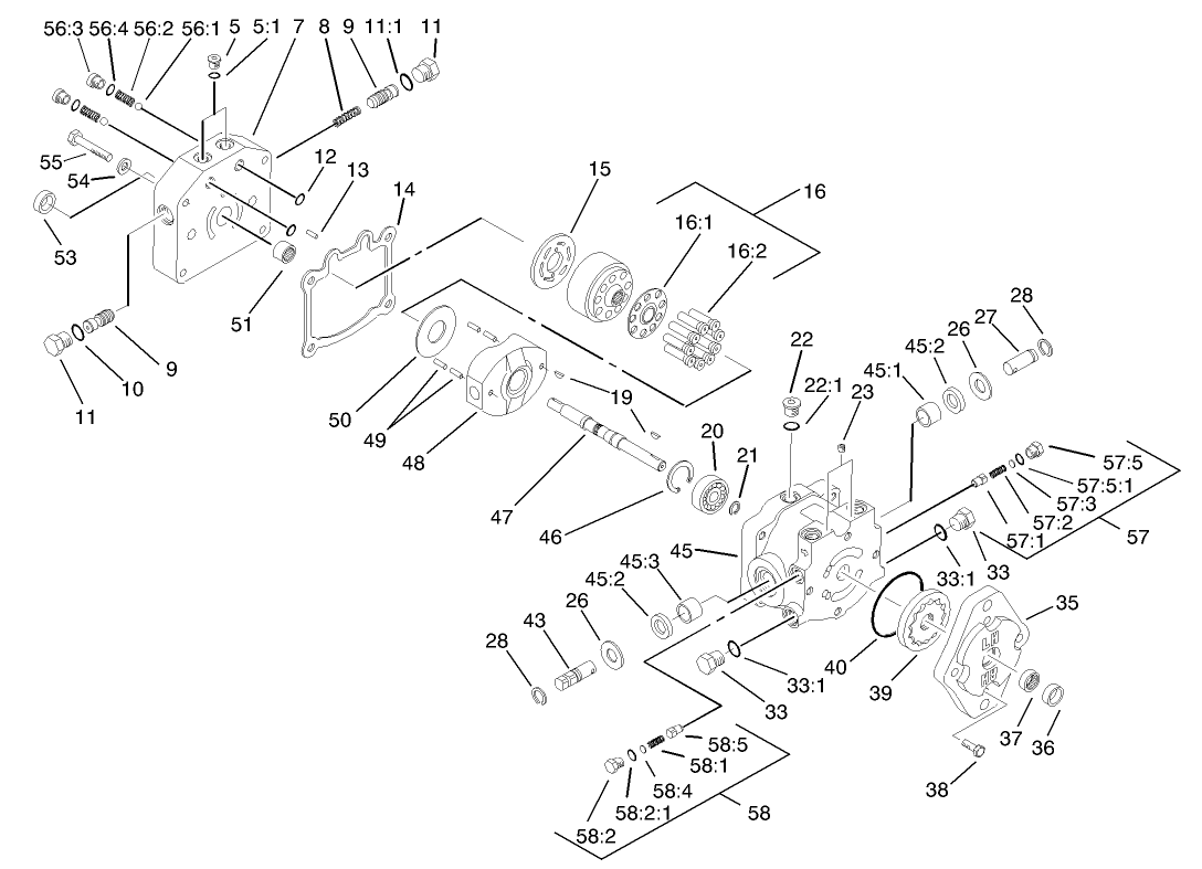 Hydraulic Pump Assembly No. 95-5842