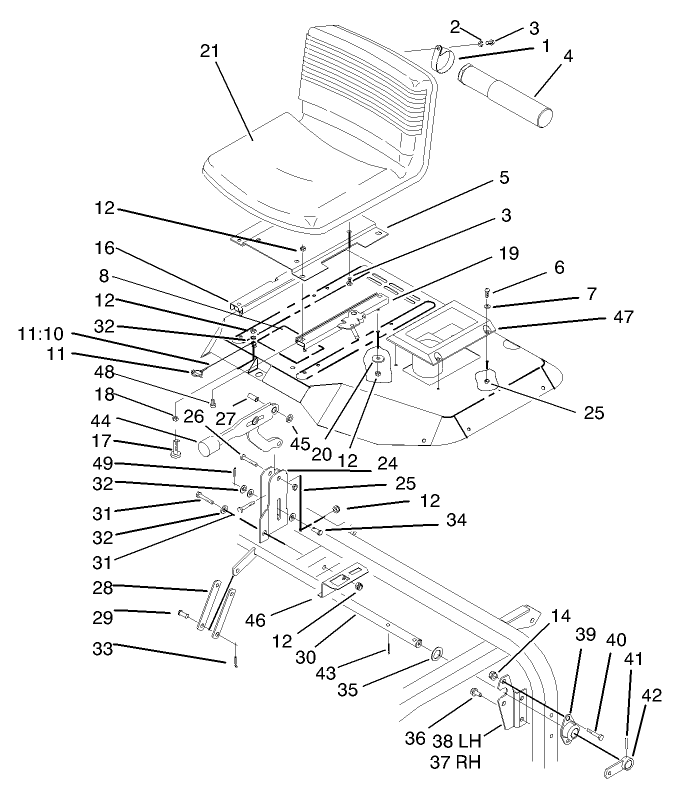 Seat and Brake Assembly