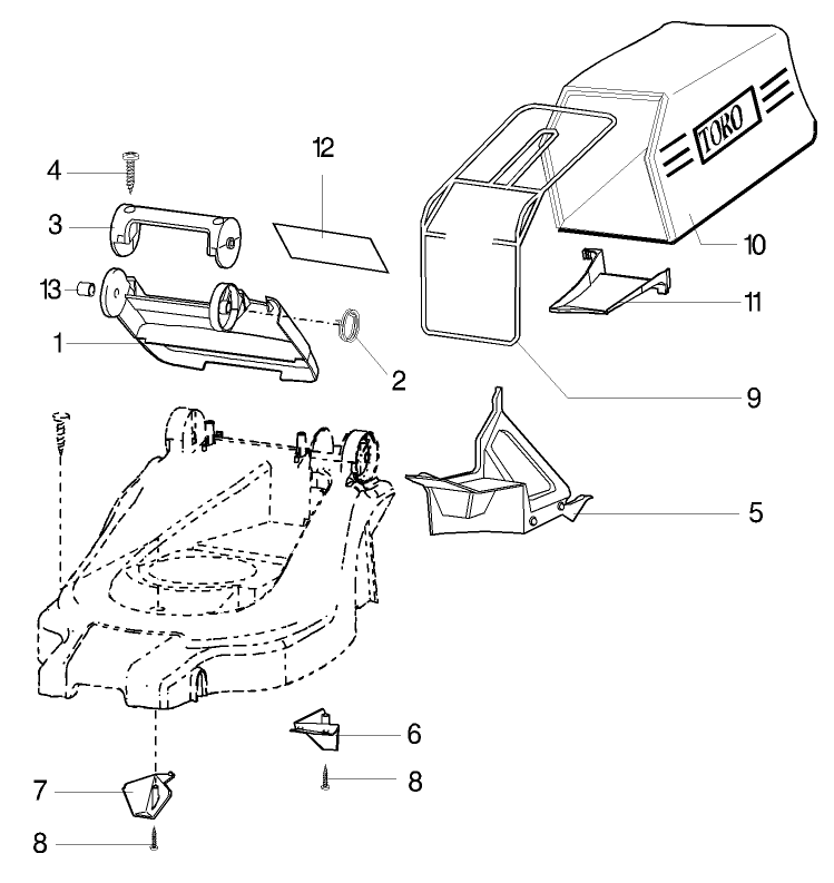 Bag & Recycling Parts Model-No. 21020, 21022