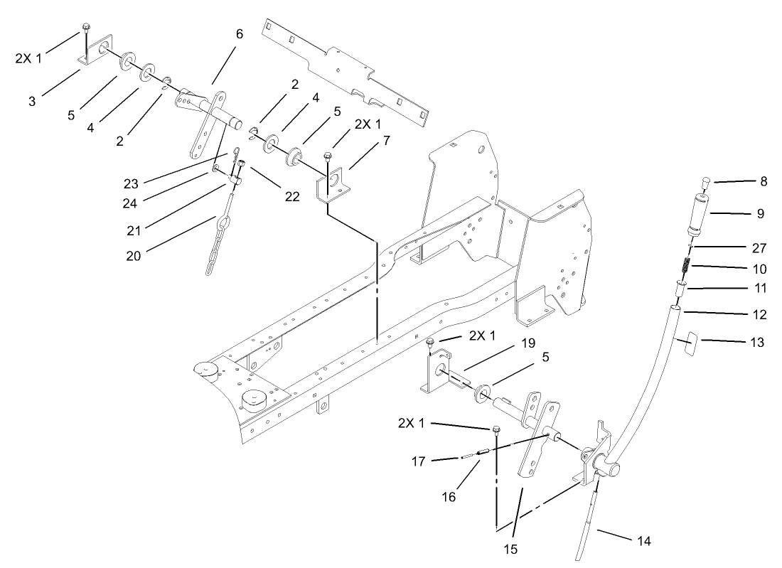 Manual Lift Lever Assembly