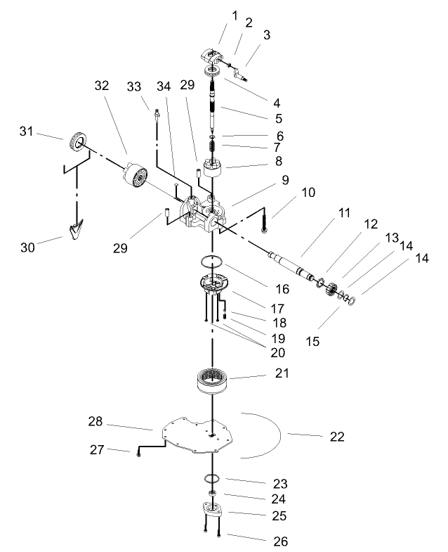 Cylinder Block Assembly  Transaxle Assembly No. 104-4310