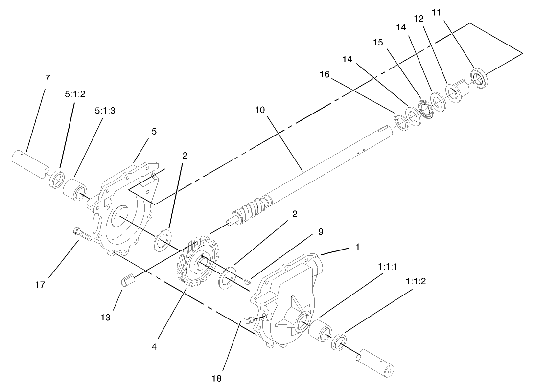 28in Auger Gearcase Assembly Part No. 74-1561
