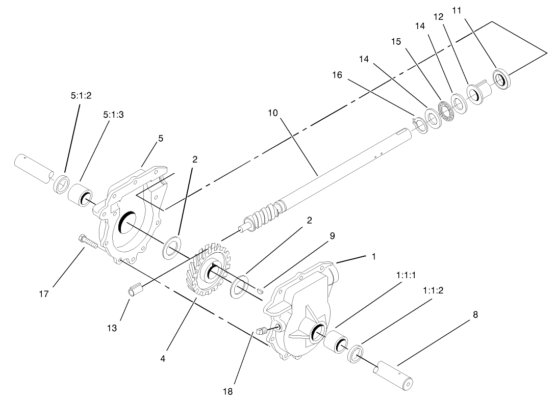 32in Auger Gearcase Assembly Part No. 74-1562