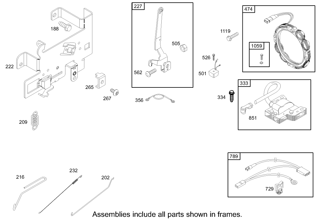 Governor Assembly  Engine Briggs and Stratton Model 286H77-0165-E1