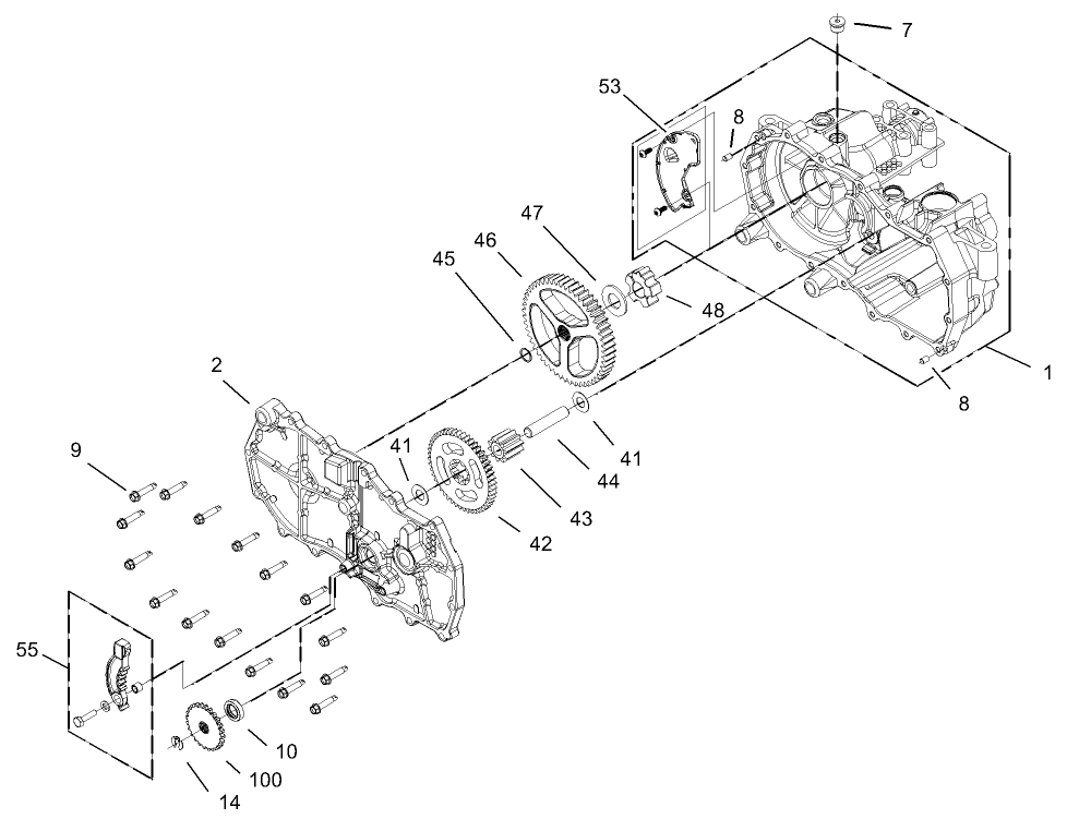 Housing Assembly RH Hydrostat No. 105-3491