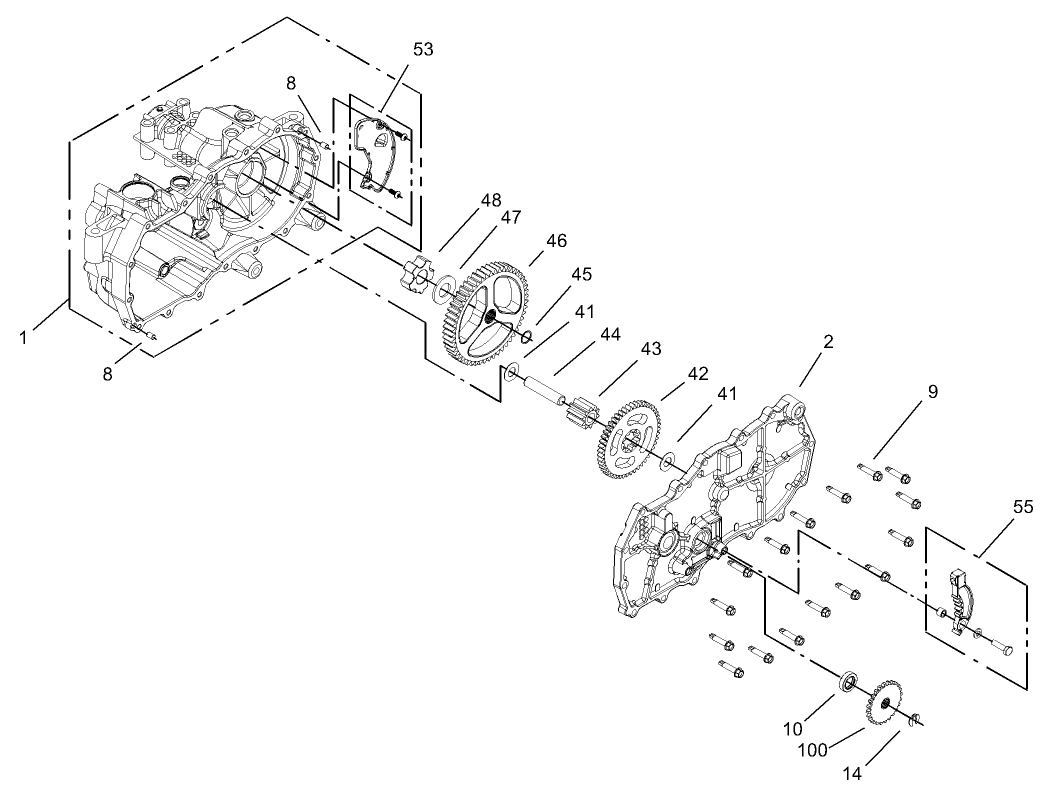 Housing Assembly LH Hydrostat No. 105-3492