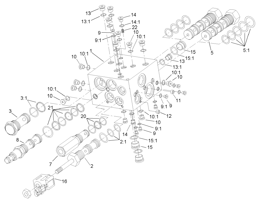 4 Wheel Drive Manifold Assembly No. 100-3054