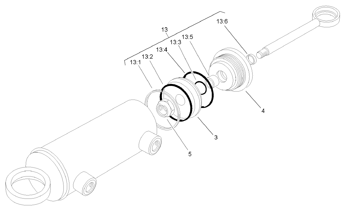 Steering Cylinder Assembly No. 105-0775