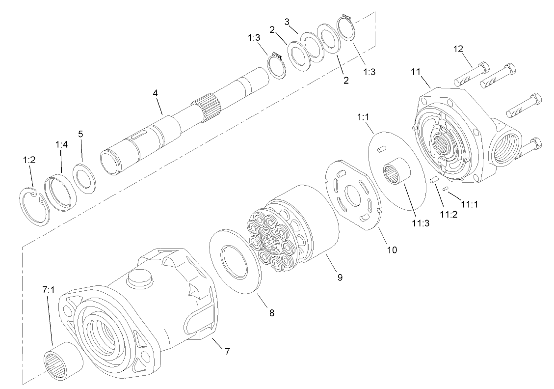Front Piston Motor Assembly No. 105-7376