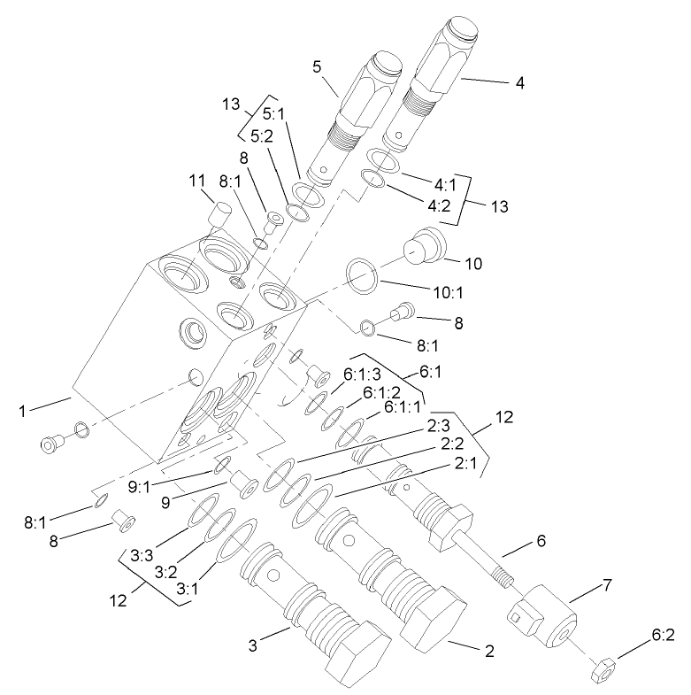 Power Take Off Manifold Assembly No. 105-4562