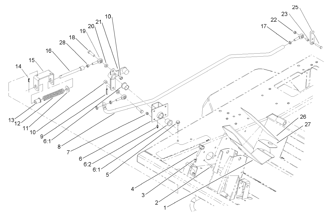 Traction Pedal and Linkage Assembly