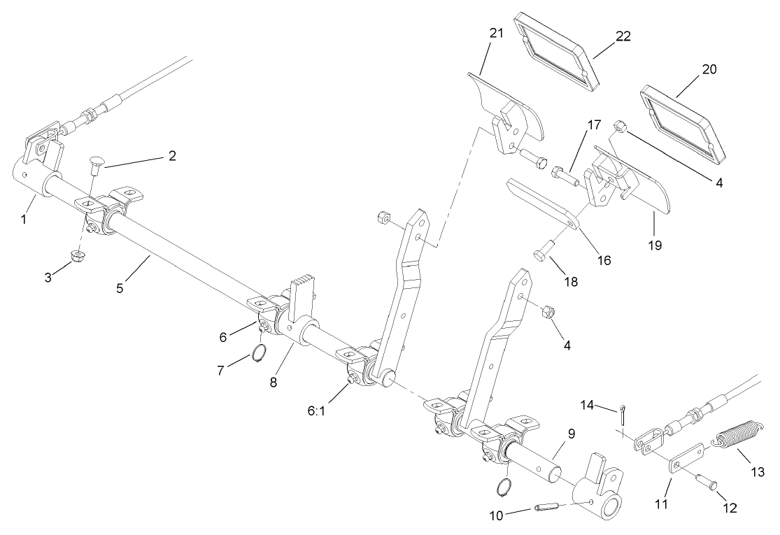 Brake Pedal and Linkage Assembly