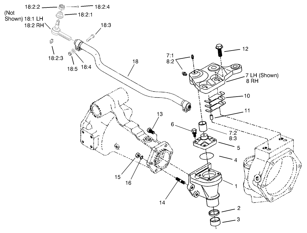 Bevel Gear Case Assembly  Rear Axle Assembly No. 100-3784