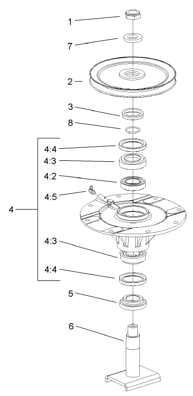 Low Driven Spindle Assembly No. 104-3532