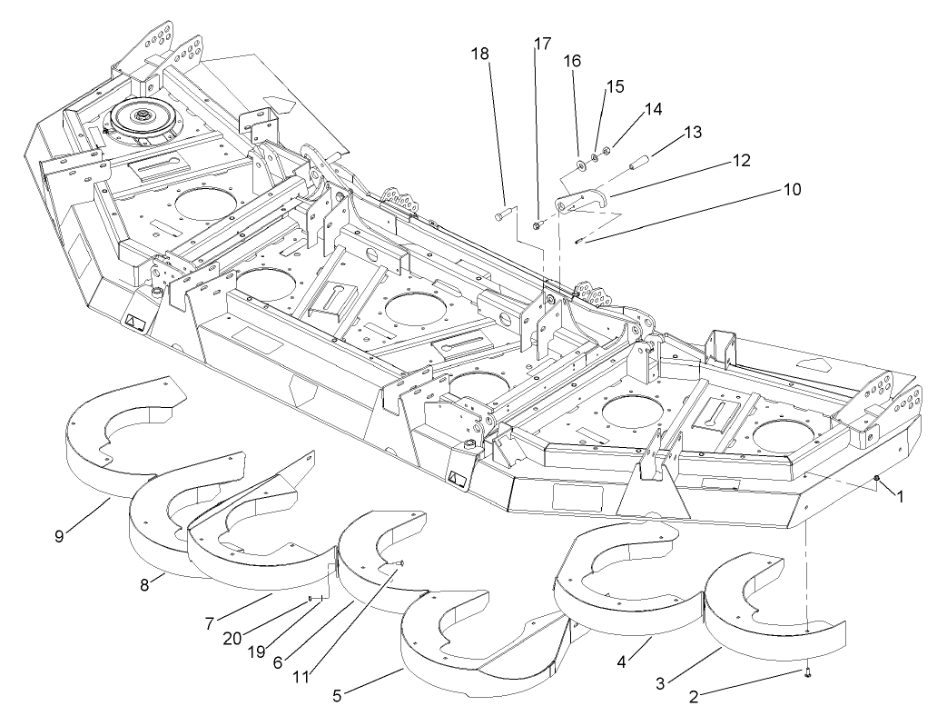 Rear Discharge Baffle Assembly