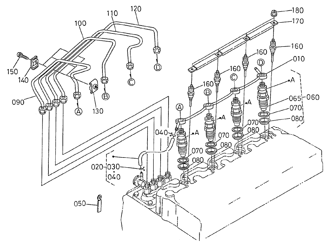 Nozzle Holder and Glow Plug Assembly