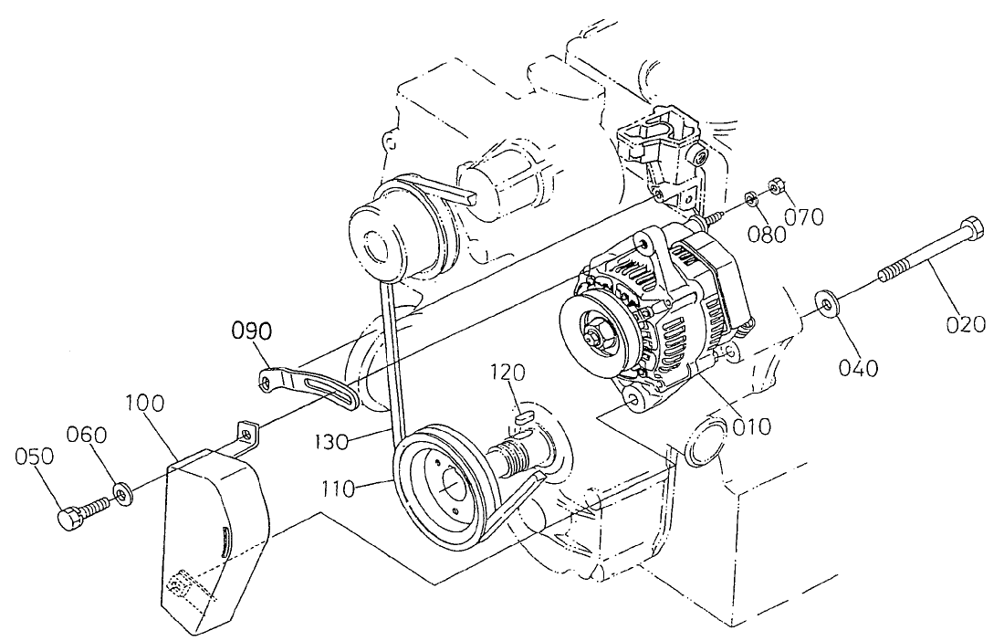 Alternator and Pulley Assembly