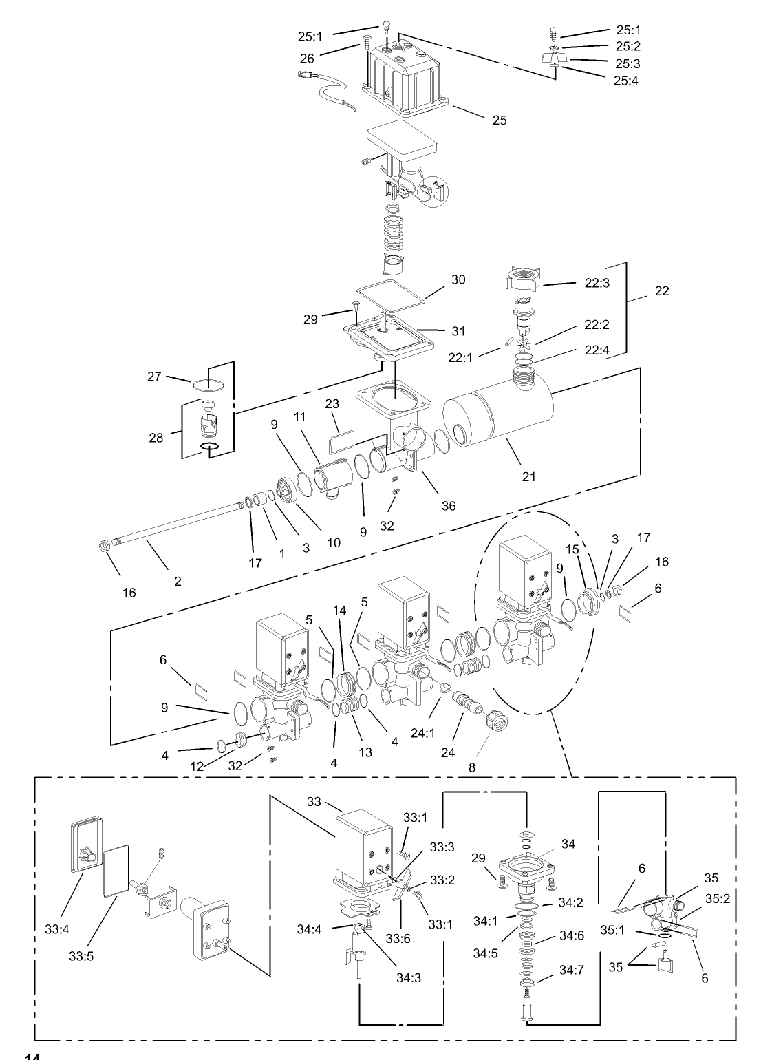EVC Valve Control Assembly No. 106-4885
