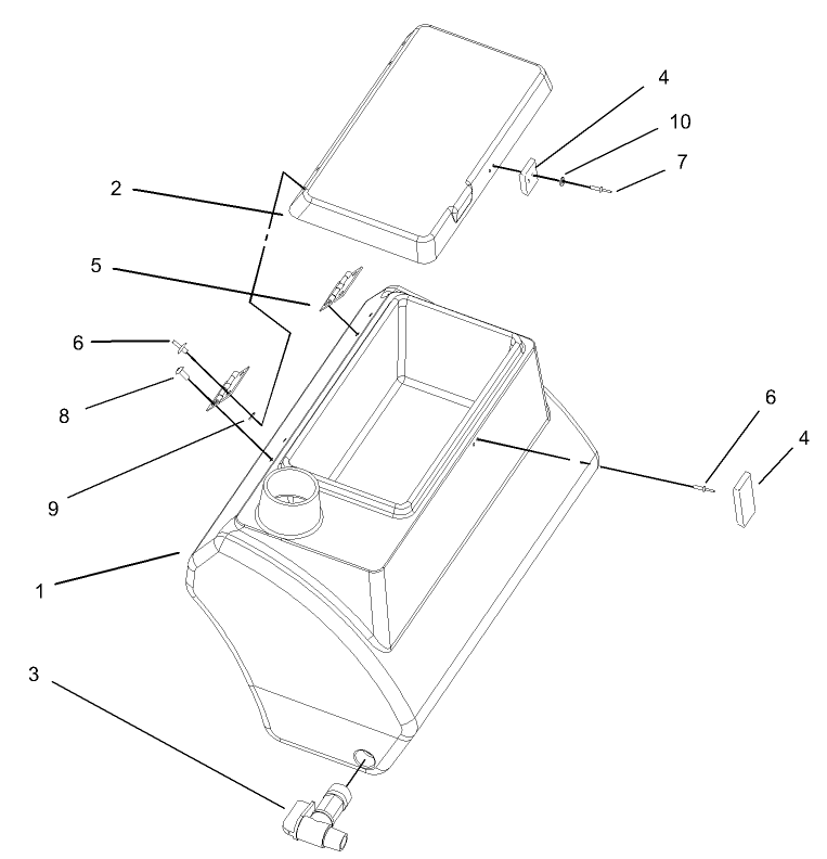 Fresh Water Tank Assembly No. 100-8438