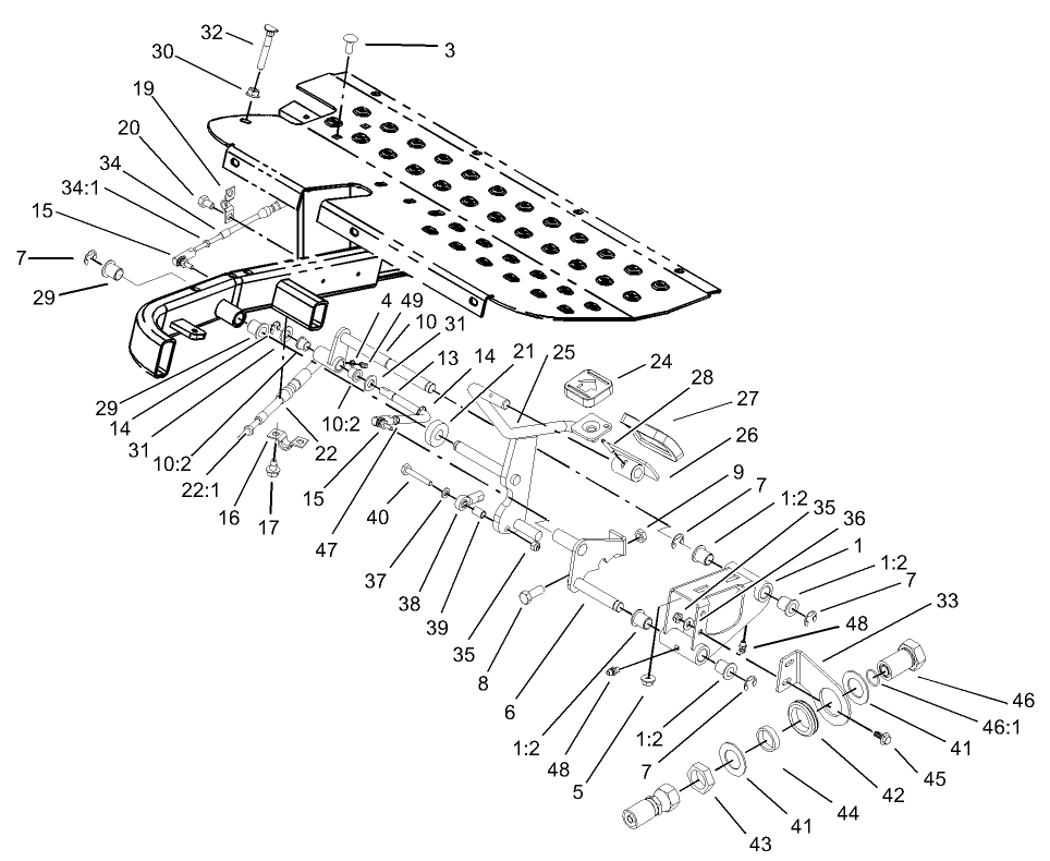 Traction Pedal Assembly