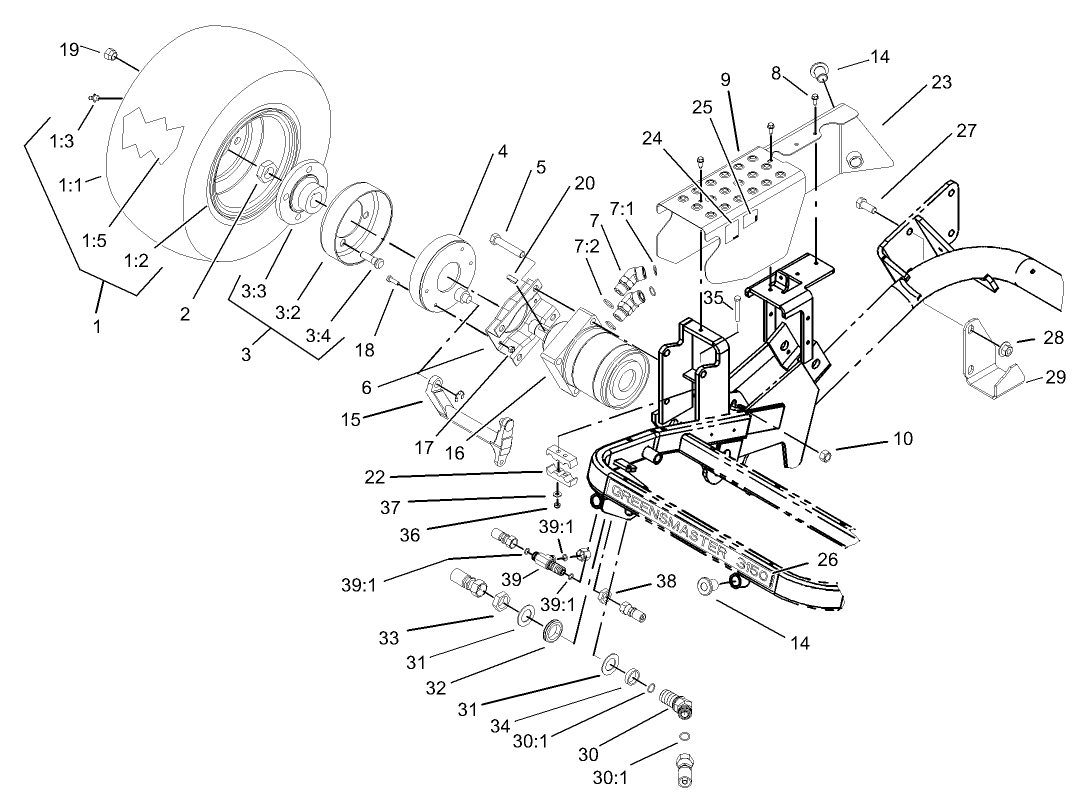 Front Wheel and Brake Assembly