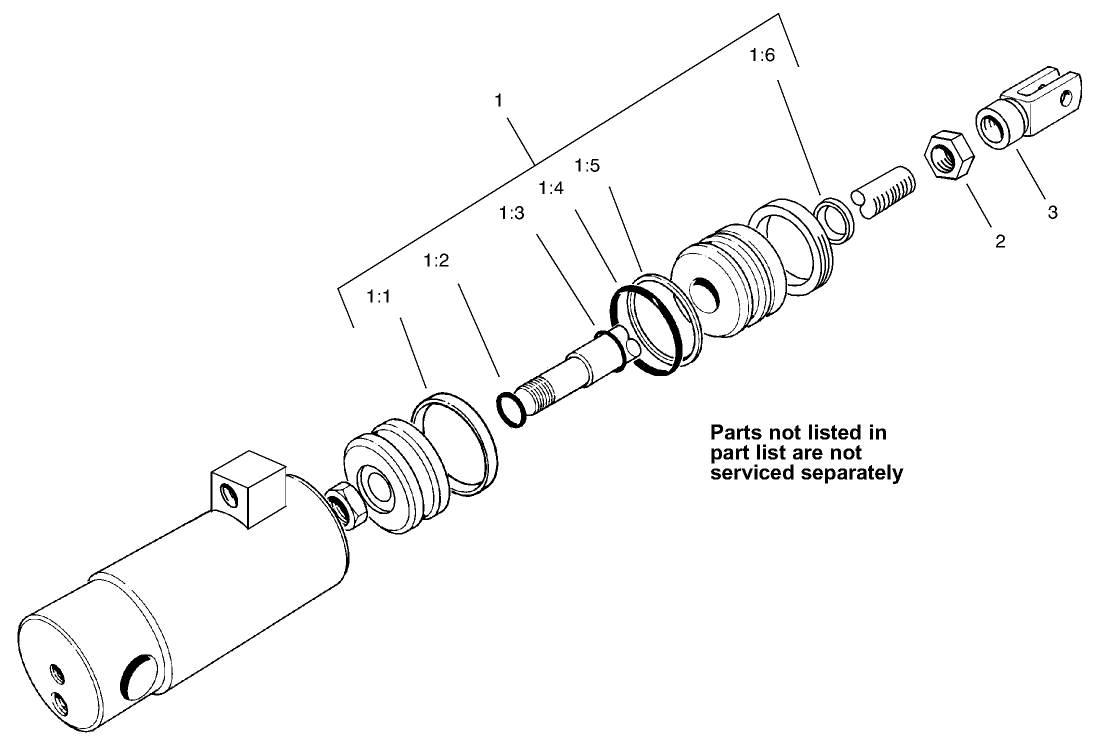 Hydraulic Cylinder Assembly No. 105-3822