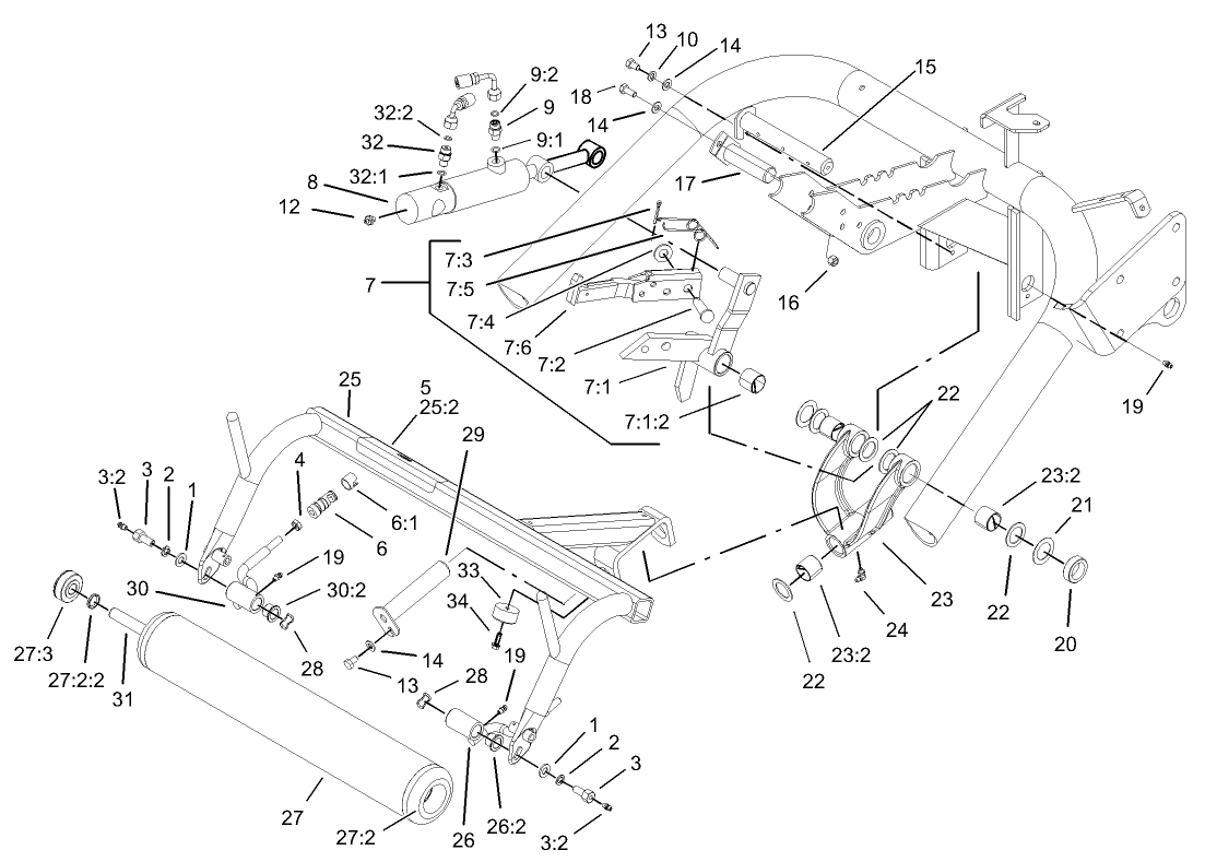Center Pull Frame Assembly
