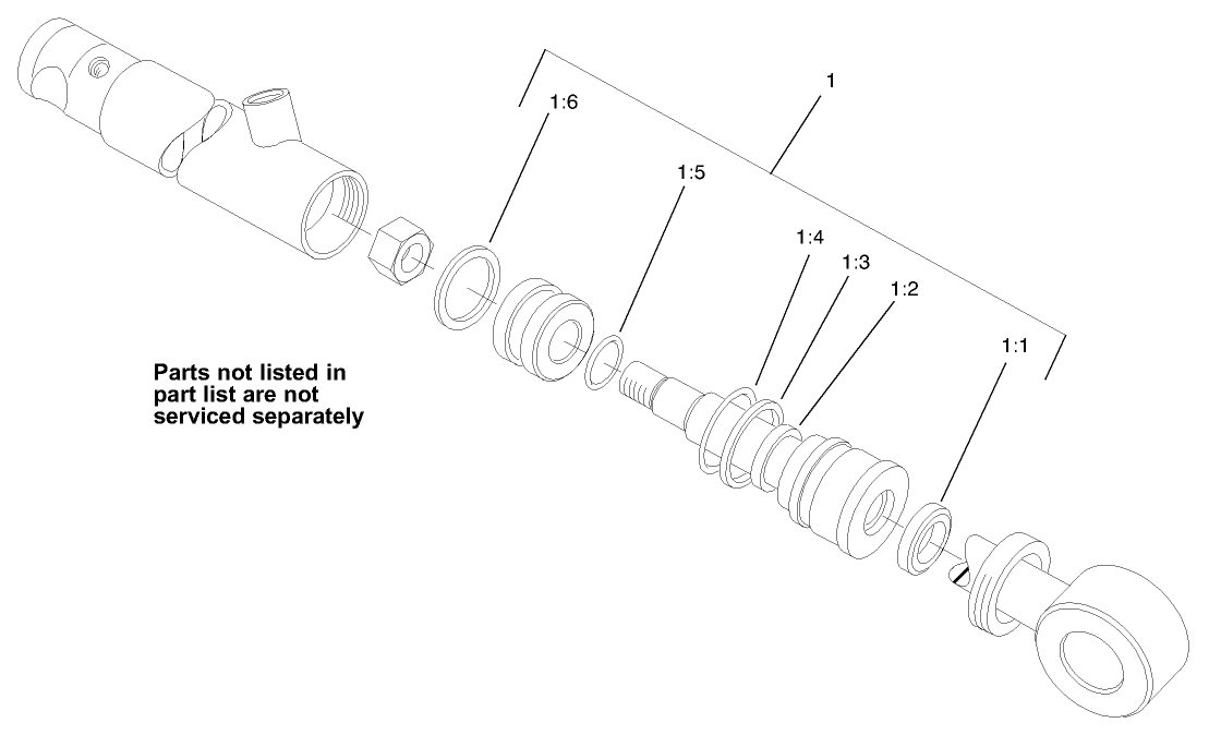 Hydraulic Cylinder Assembly No. 105-3823