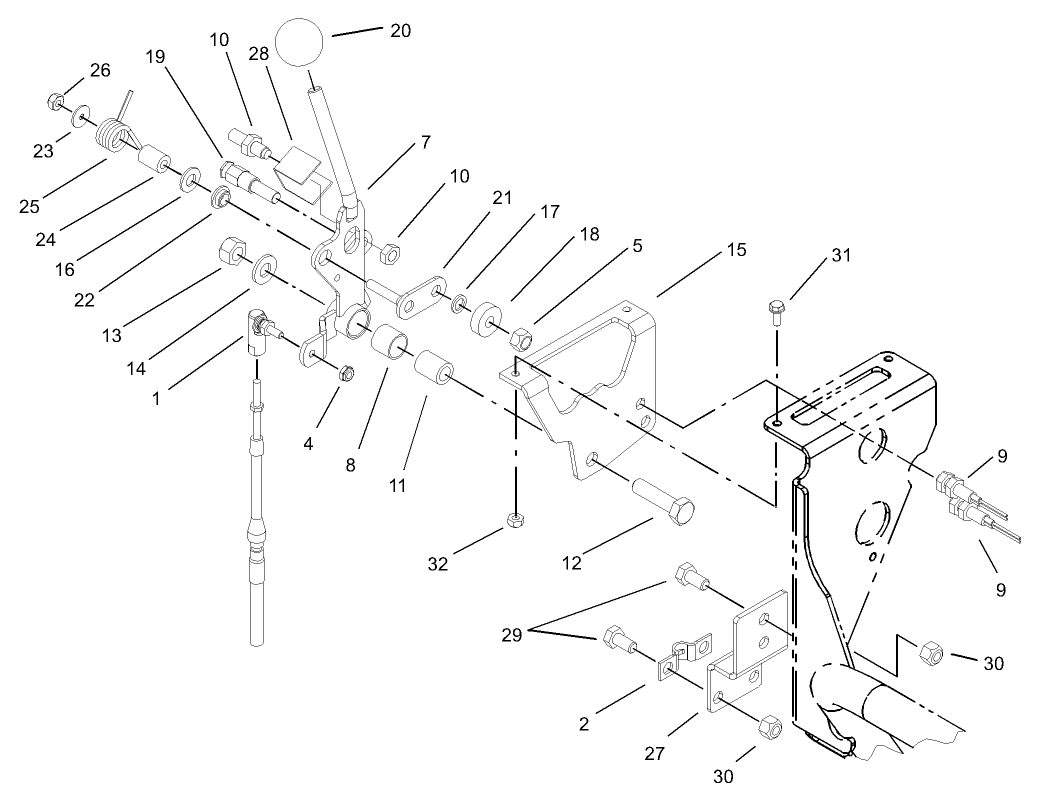 Speed Selector Lever Assembly