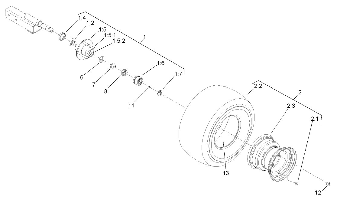 Hub and Wheel Assembly