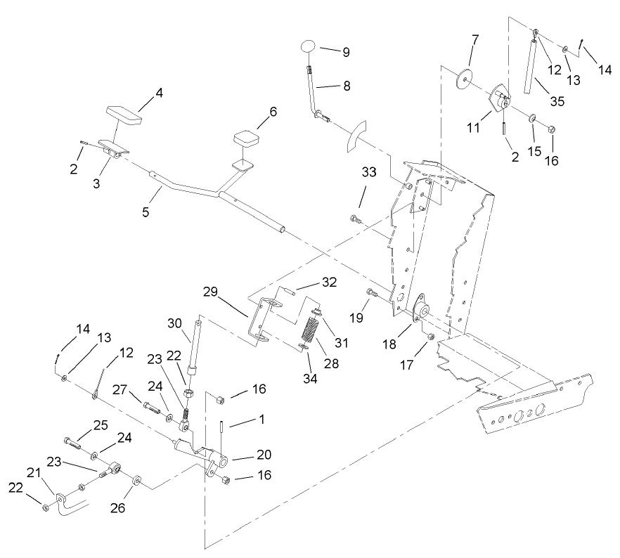 Traction Pedal Assembly