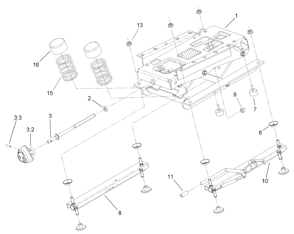 Seat Suspension Assembly No. 76-1970
