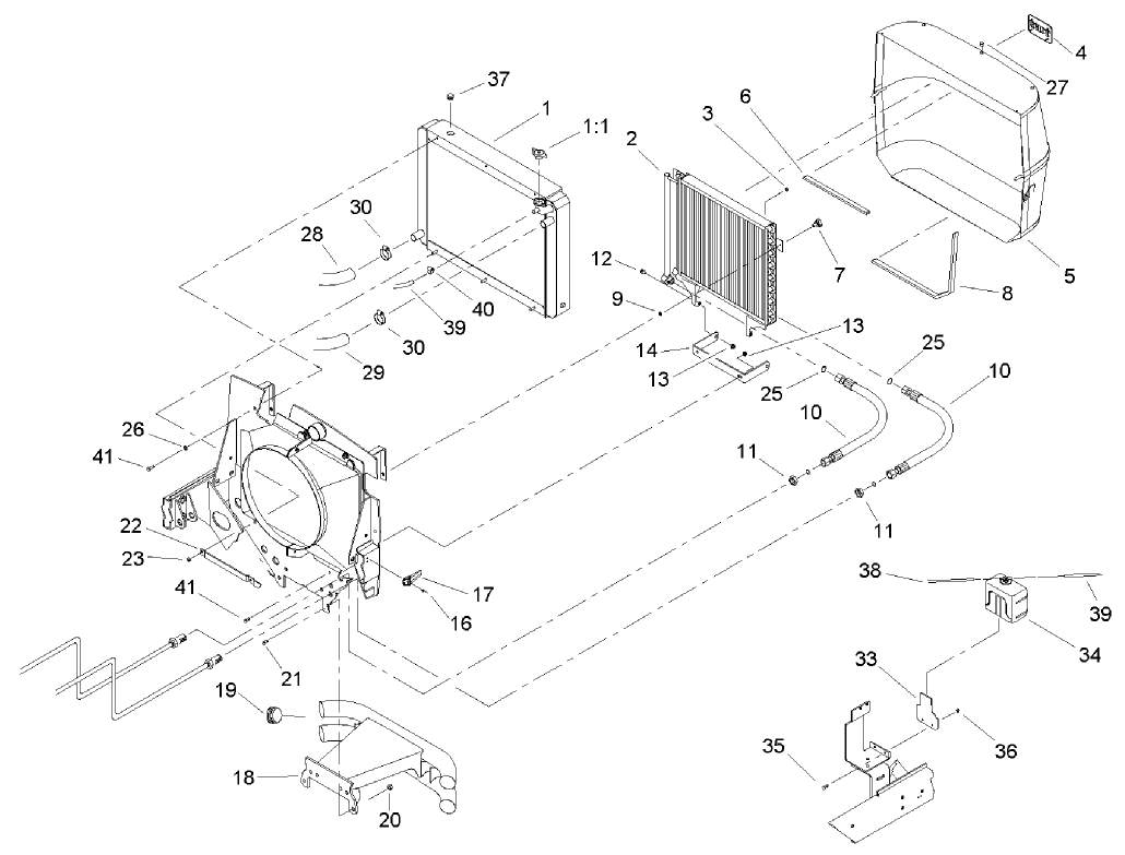 Radiator and Screen Assembly