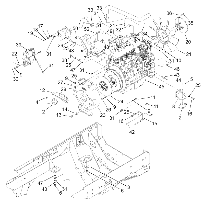 Engine Installation Assembly