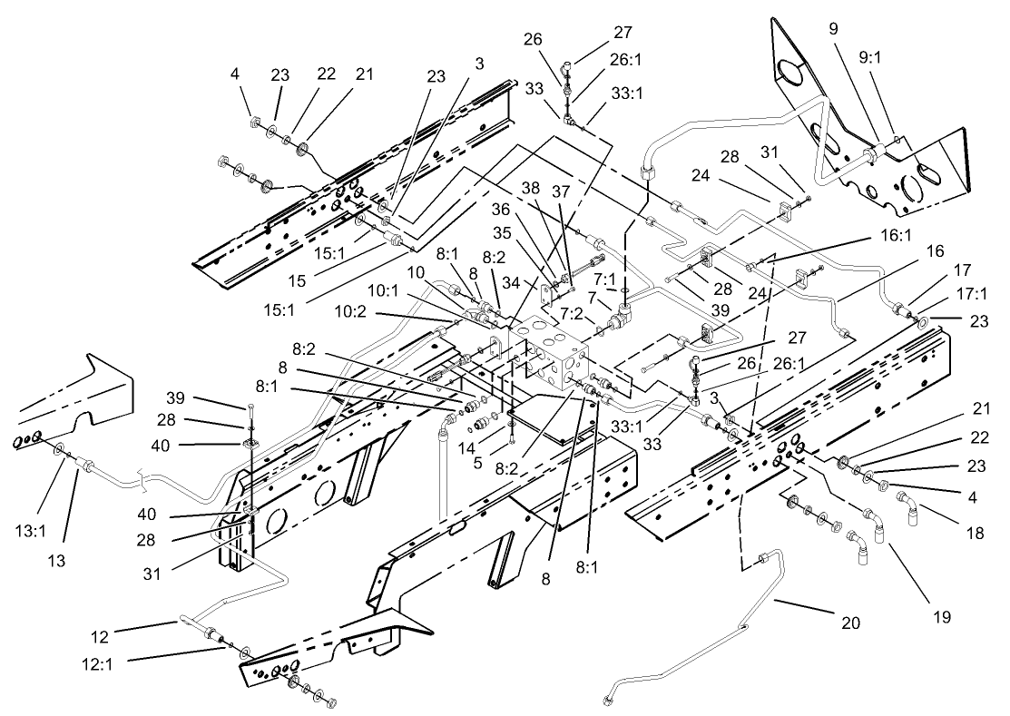 Rear Hydraulic Control Block Assembly