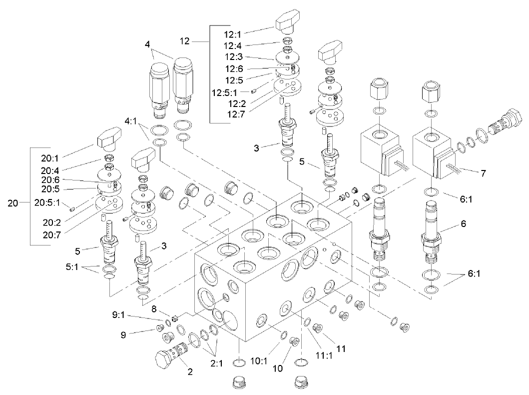 Mow Block Assembly No. 105-0105