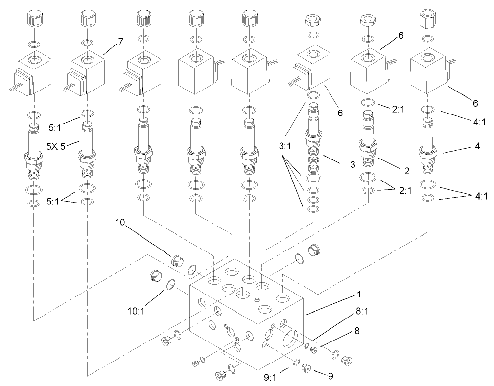 Lift Block Manifold Assembly No. 105-7908