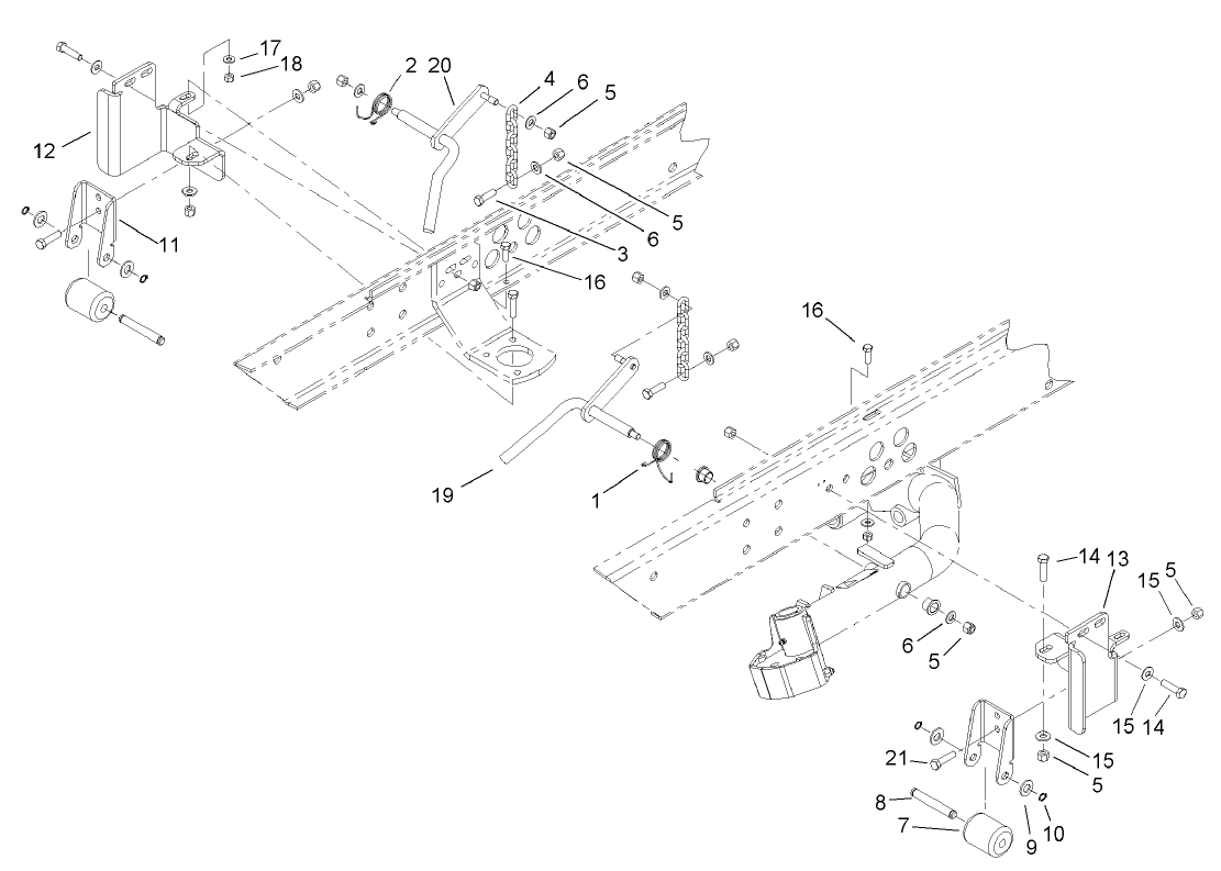 Rear No. 2 and No. 3 Tipper Support Assembly