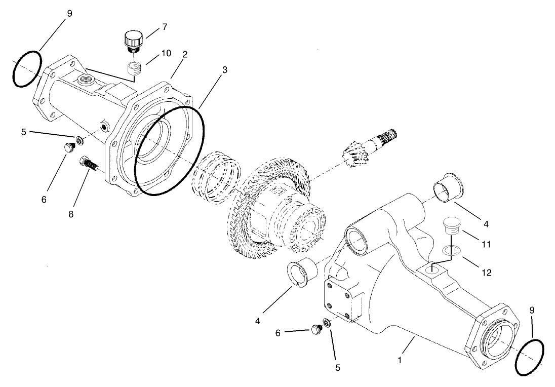 Axle Support Assembly Rear Axle Assembly No. 100-3784