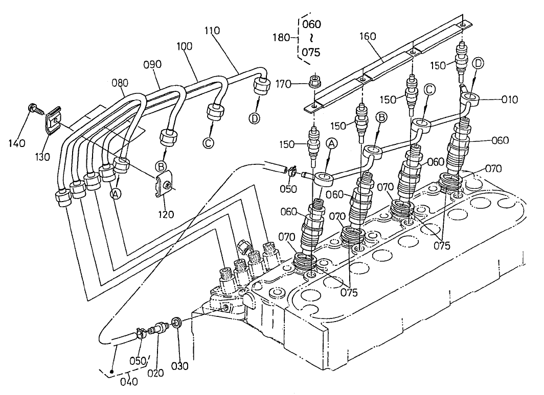 Nozzle Holder and Glow Plug Assembly