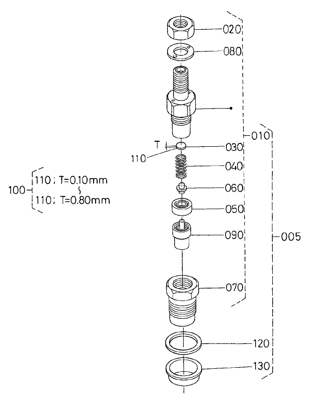 Nozzle Holder Component Assembly
